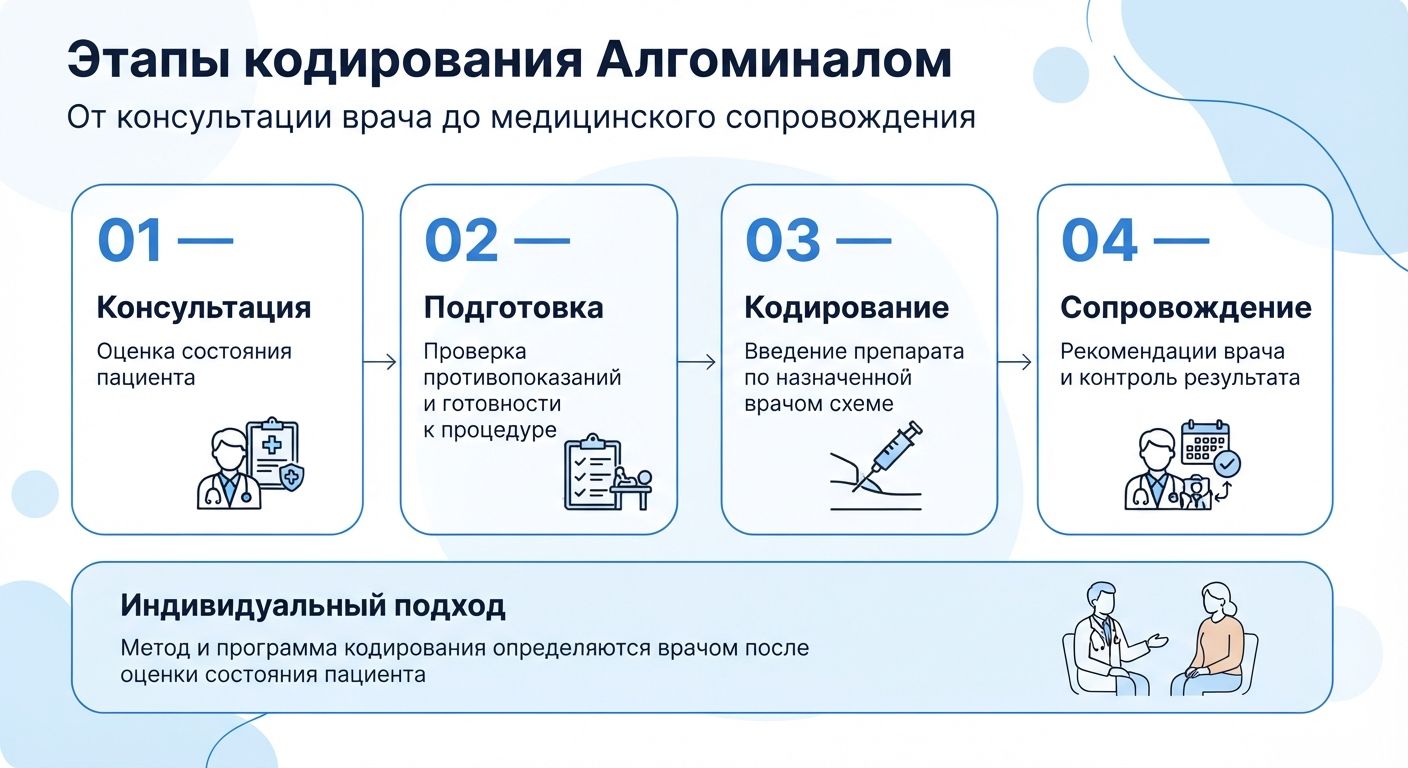 Кодирование препаратом «Алгоминал» в Чулыме инфографика